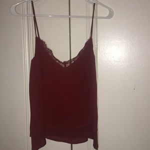 ZARA red lace blouse! Never worn!!